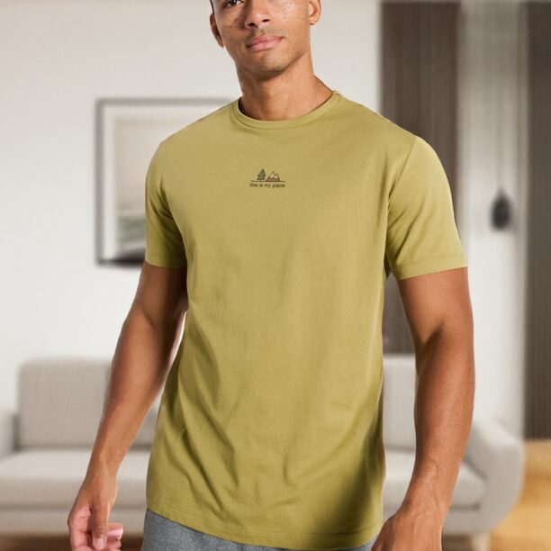 Tricou - verde-oliv deschis preţ