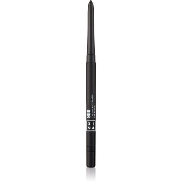 3INA The 24H Automatic Eye Pencil dermatograf persistent culoare 900 - Black 0