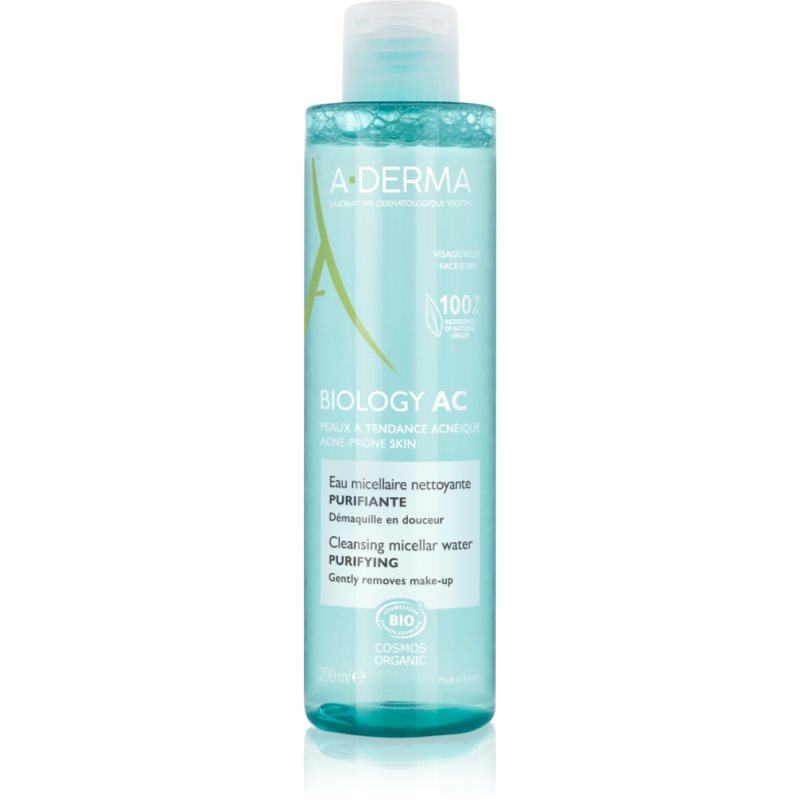 A-Derma Biology apa pentru curatare cu particule micele 200 ml
