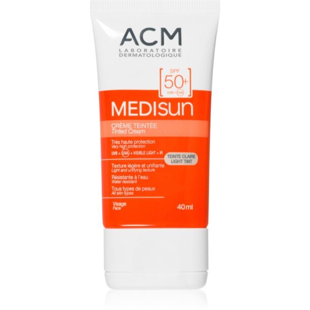 ACM Medisun cremă protectoare SPF 50+ culoare Light 40 ml