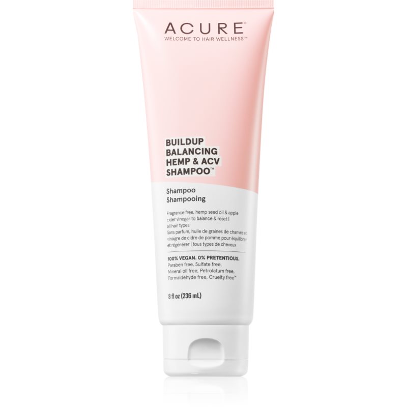 ACURE Brightening Balancing Hemp & ACV sampon pentru curatare cu ulei de canepa 236 ml