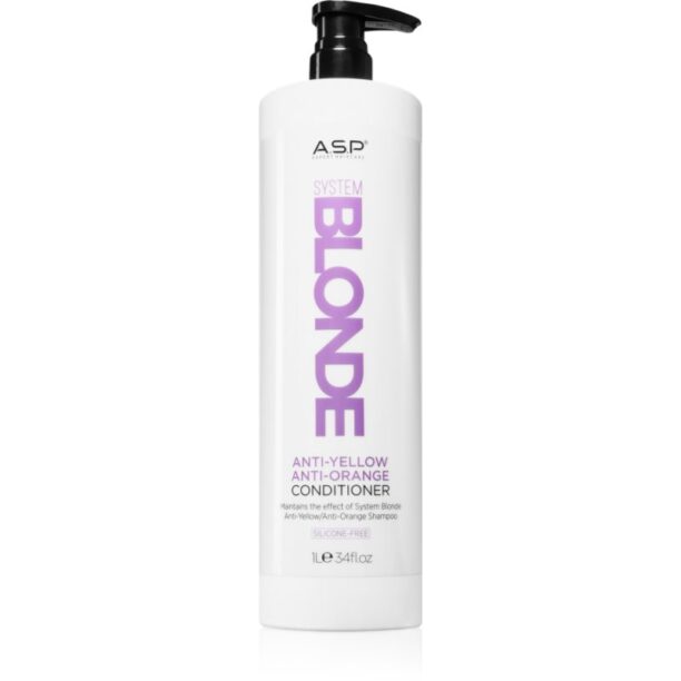 ASP System Blonde Anti-Yellow Balsam pentru părul blong și gri 1000 ml