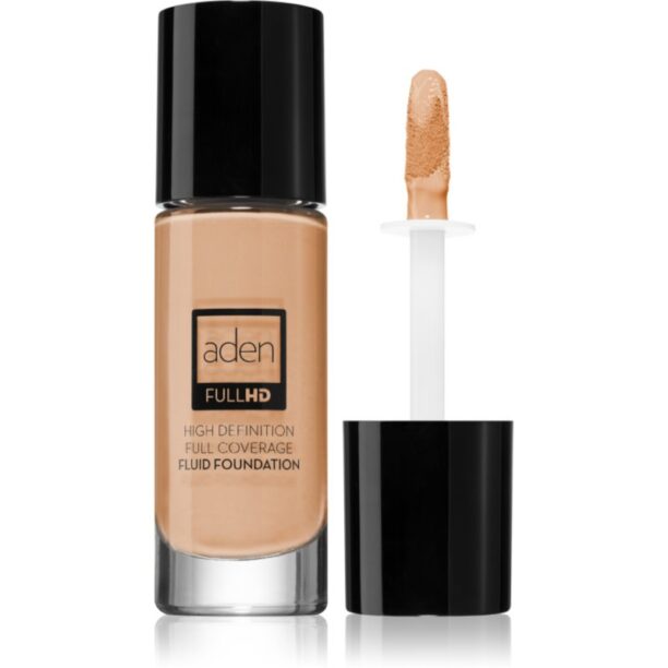 Aden Cosmetics Full HD Fluid Foundation fard lichid de lunga durata culoare 02 Ivory 20 ml