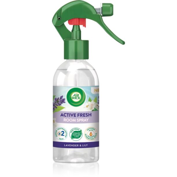 Air Wick Active Fresh Spray Lavender & Lily spray pentru camera cu esente de lavanda 237 ml