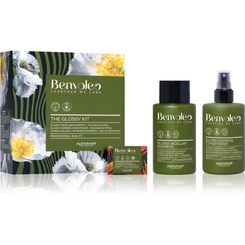 Alfaparf Milano Benvoleo Glossy set cadou pentru un par stralucitor si catifelat preţ