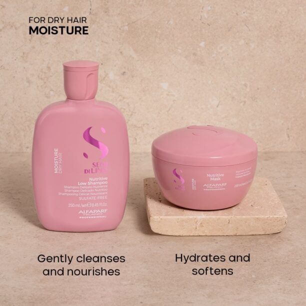 Preţ Alfaparf Milano Semi di Lino Moisture set cadou pentru parul foarte uscat