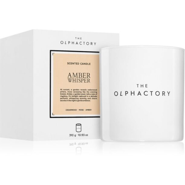 Ambientair The Olphactory White Insignia Amber Whisper lumânare parfumată 310 g preţ