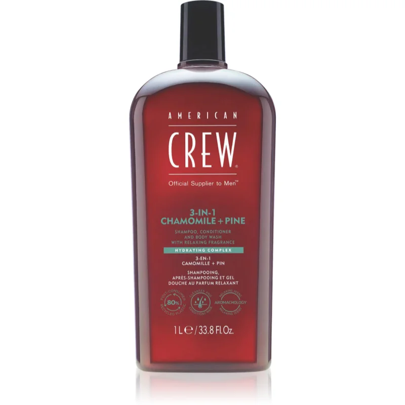 American Crew 3 in 1 Chamimile + Pine șampon