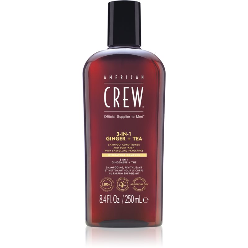 American Crew 3 in 1 Ginger + Tea șampon