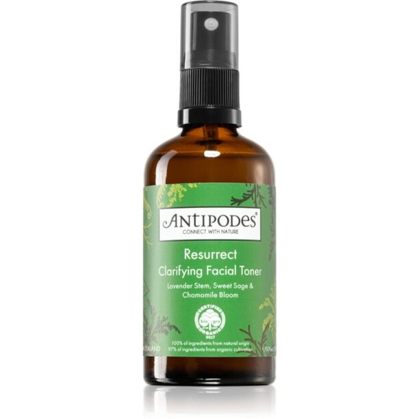 Antipodes Resurrect Clarifying Facial Toner tonic de curățare cu efect revigorant Spray 100 ml preţ