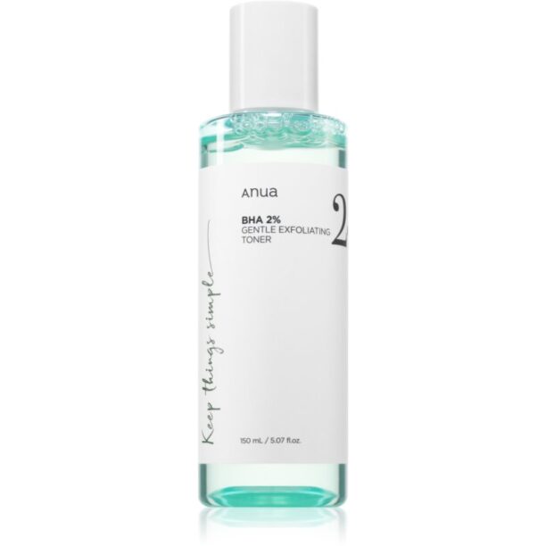 Anua BHA 2% Gentle Exfoliating Toner tonic exfoliant delicat pentru ten acneic 150 ml preţ