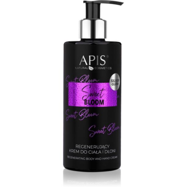 Apis Natural Cosmetics Sweet Bloom crema regeneratoare pentru maini si corp 300 ml