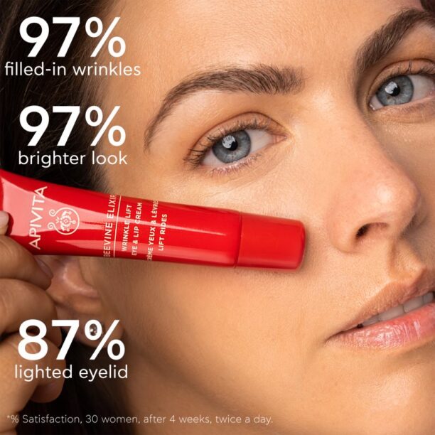 Apivita Beevine Elixir Eye & Lip cream crema de ochi cu efect intensiv de lifting impotriva ridurilor si cearcanelor 15 ml preţ