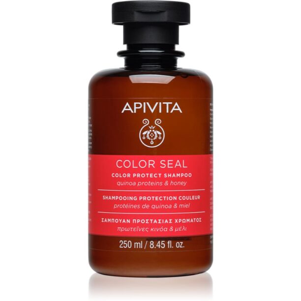 Apivita Color Seal Shampoo șampon pentru protecția părului vopsit fără sulfat 250 ml preţ