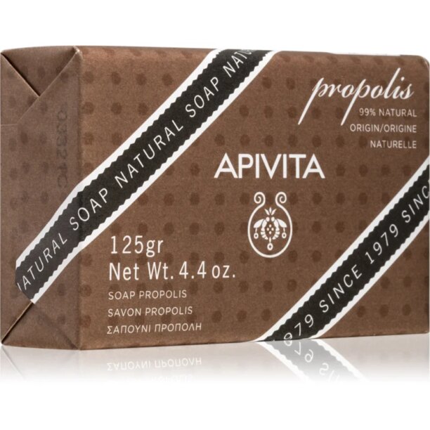 Apivita Natural Soap Propolis săpun solid pentru curățare 125 g preţ