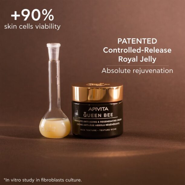 Original Apivita Queen Bee Cream Rich crema regeneratoare anti-imbatranire si de fermitate a pielii 50 ml