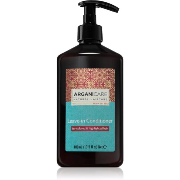 Arganicare Argan Oil & Shea Butter Colored Hair balsam  (nu necesita clatire) 400 ml