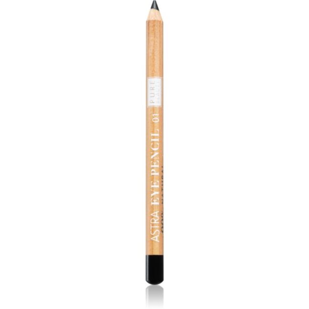 Astra Make-up Pure Beauty Eye Pencil creion kohl pentru ochi culoare 01 Black 1