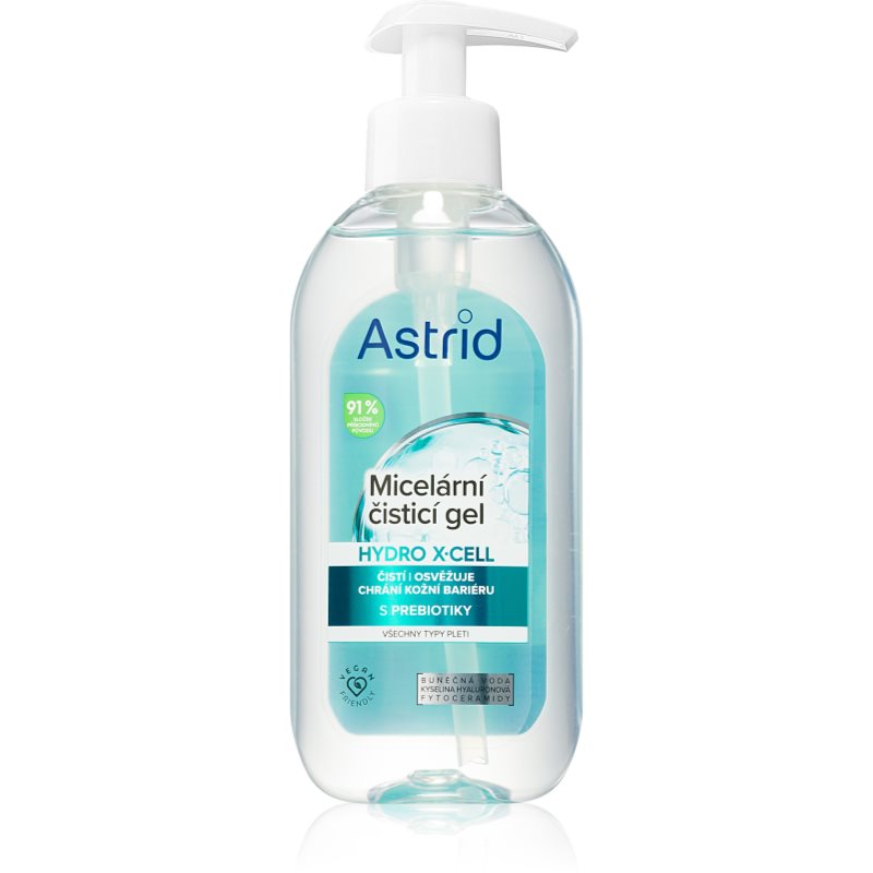 Astrid Hydro X-Cell gel de curatare micelar pentru toate tipurile de ten 200 ml