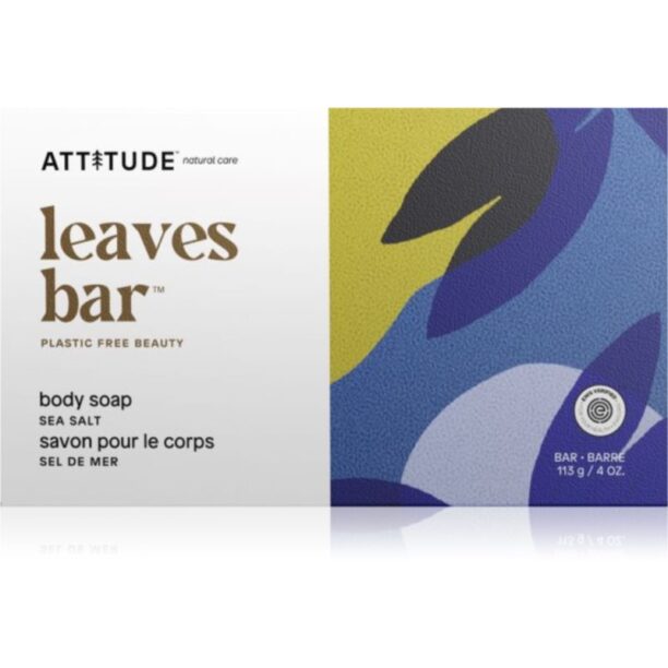 Attitude Leaves Bar Body Soap săpun solid pentru corp Sea Salt 113 g