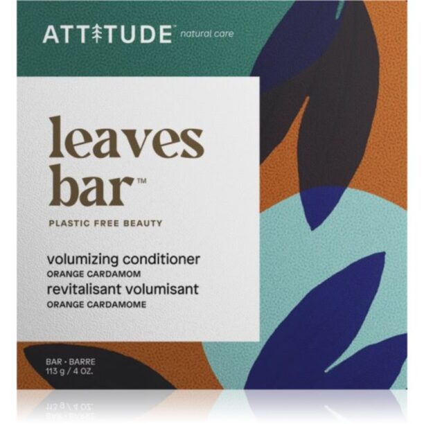 Attitude Leaves Bar Orange Cardamon balsam solid pentru volum 113 g