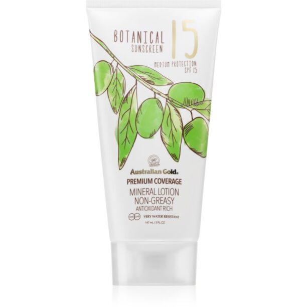 Australian Gold Botanical cremă protectoare protectie solara SPF 15 147 ml