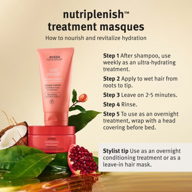 Preţ Aveda Nutriplenish™ Masque Deep Moisture mască de hidratare profundă pentru varfuri deteriorate 25 ml