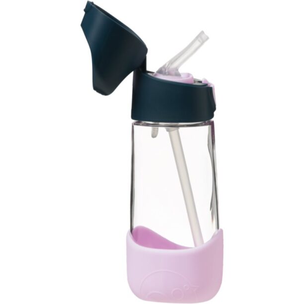 Preţ B.Box Bottle with Straw biberon cu pai Indigo Pink 450 ml