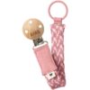 BIBS Paci Braid clips pentru suzetă Dusty Pink / Baby Pink 1 buc