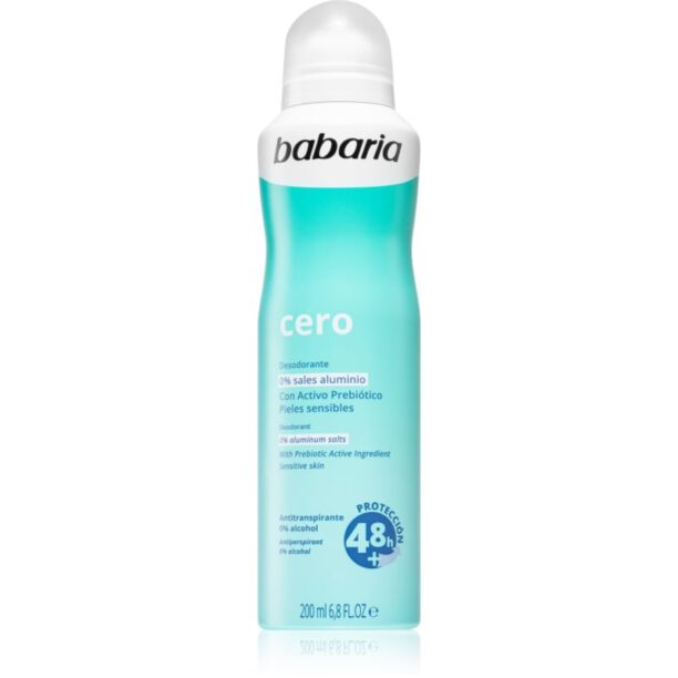 Babaria Deodorant Cero spray anti-perspirant pentru piele sensibila 200 ml