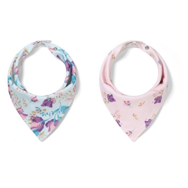 Cumpăra BabyOno Be Active Bandana Bib bavețică pentru nou-nascuti si copii Floral 2 buc