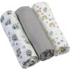 BabyOno Diaper Super Soft scutece textile Grey 70 × 70 cm 3 buc