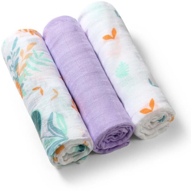 BabyOno Take Care Natural Bamboo Diapers scutece textile Purple 3 buc preţ