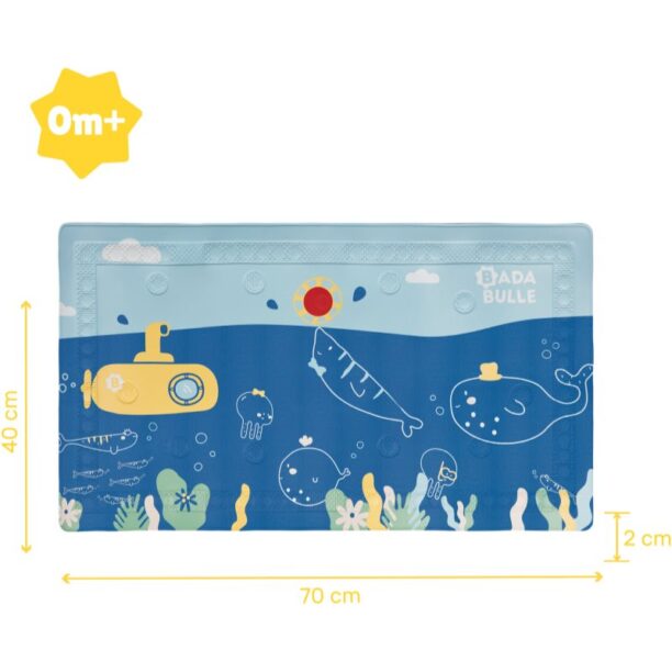 Original Badabulle Bath Mat suport antialunecare cu senzor de căldură 70x40 cm