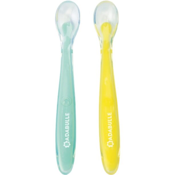 Badabulle Silicone Spoons linguriță 3 m+ 2 buc preţ