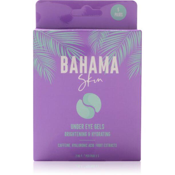 Bahama Skin Under Eyes Gels masca hidrogel pentru ochi pentru luminozitate si hidratare 5x2 buc