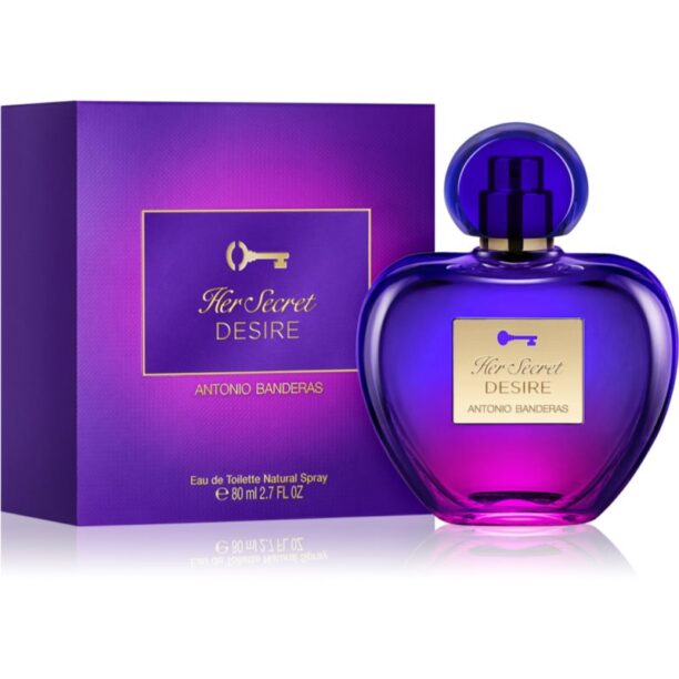 Cumpăra Banderas Her Secret Desire Eau de Toilette pentru femei 80 ml