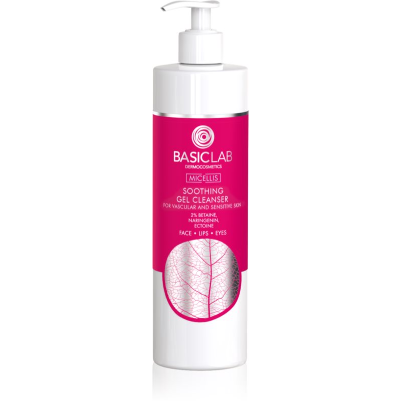 BasicLab Dermocosmetics Micellis gel calmant de curatare pentru piele sensibila si inrosita 300 ml preţ