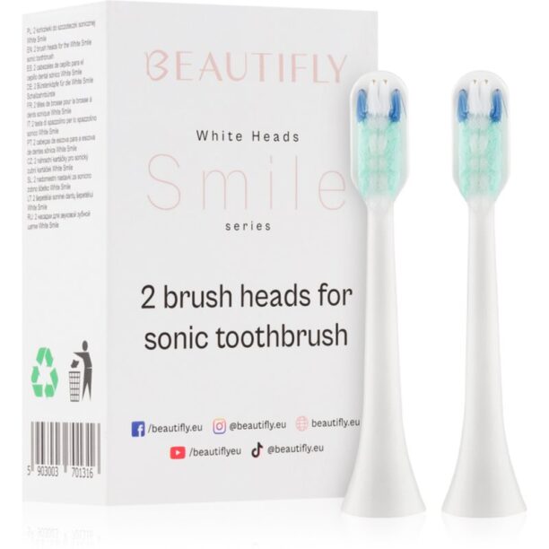 Beautifly White Smile Toothbrush Tips capete de schimb pentru periuta de dinti 2 buc