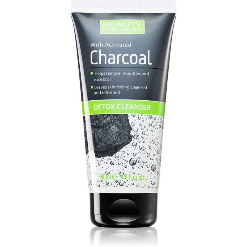 Beauty Formulas Charcoal gel de curățare cu carbune activ pentru ten gras si problematic 150 ml