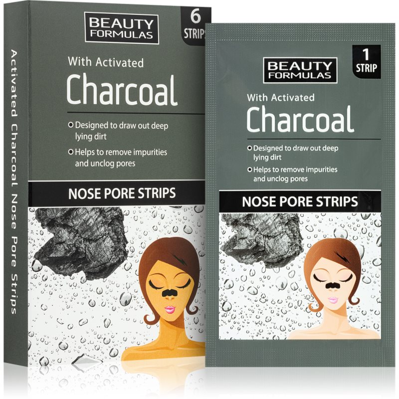 Beauty Formulas Charcoal patch-uri de curatare a prilor de pe nas 6 buc preţ