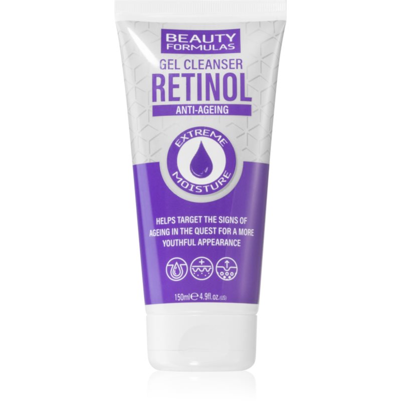 Beauty Formulas Retinol gel intens pentru curatare antirid 150 ml