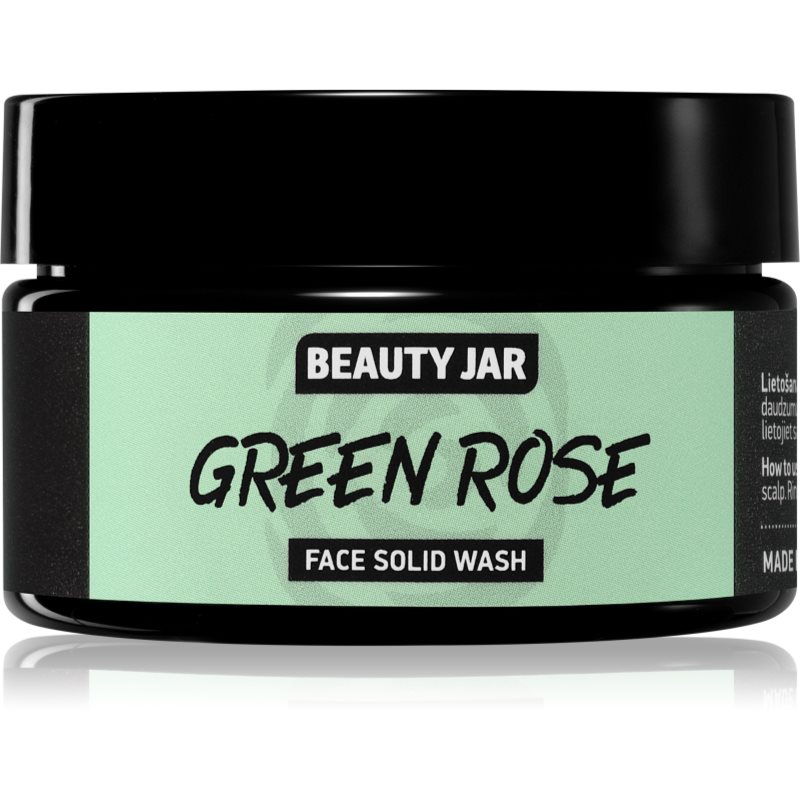 Beauty Jar Green Rose sapun pentru curatarea fetei cu efect de exfoliere 25 g preţ