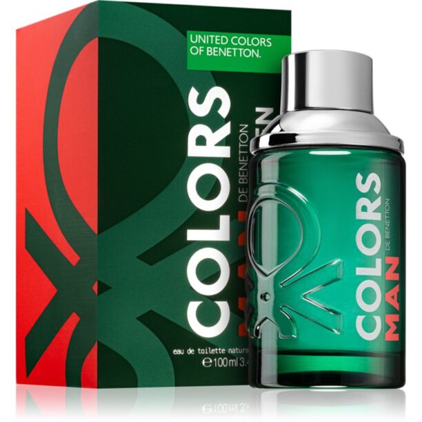 Cumpăra Benetton Colors de Benetton Man Green Eau de Toilette pentru bărbați 100 ml