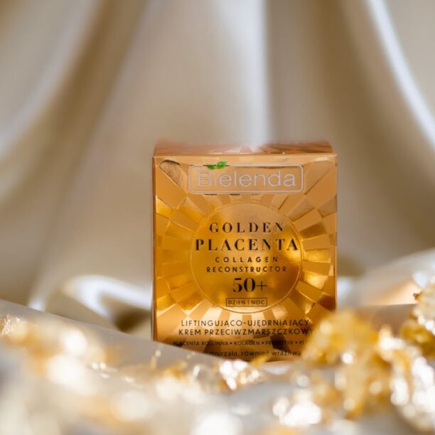 Cumpăra Bielenda Golden Placenta Collagen Reconstructor Cremă lifting pentru fermitate 50+ 50 ml