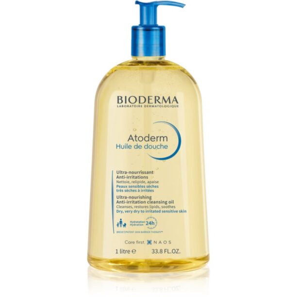 Bioderma Atoderm Shower Oil ulei de dus calmant si hranitor pentru ten uscat si iritat 1000 ml preţ