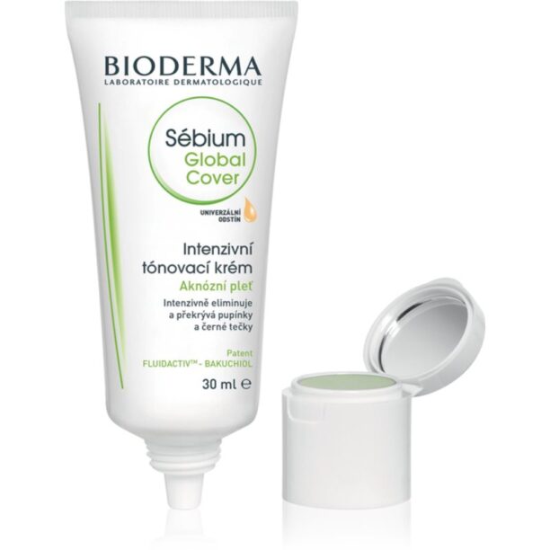 Bioderma Sébium Global Cover cremă de față pentru ten predispus la acnee culoare natural 30 ml preţ