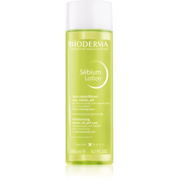 Bioderma Sébium Lotion apă facială pentru reechilibrarea tenului mixt spre gras 200 ml