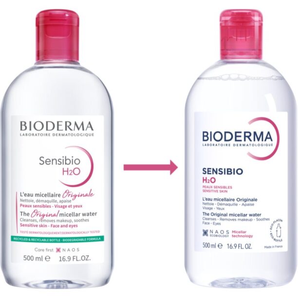 Preţ Bioderma Sensibio H2O apa cu particule micele pentru piele sensibilă 500 ml