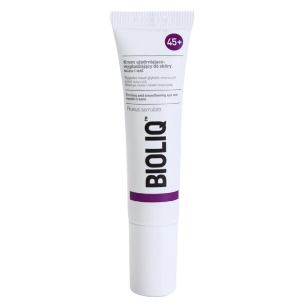 Bioliq 45+ Crema fermitate pentru riduri adanci din jurul ochilor si a buzelor (Prunus Serrulata) 15 ml preţ